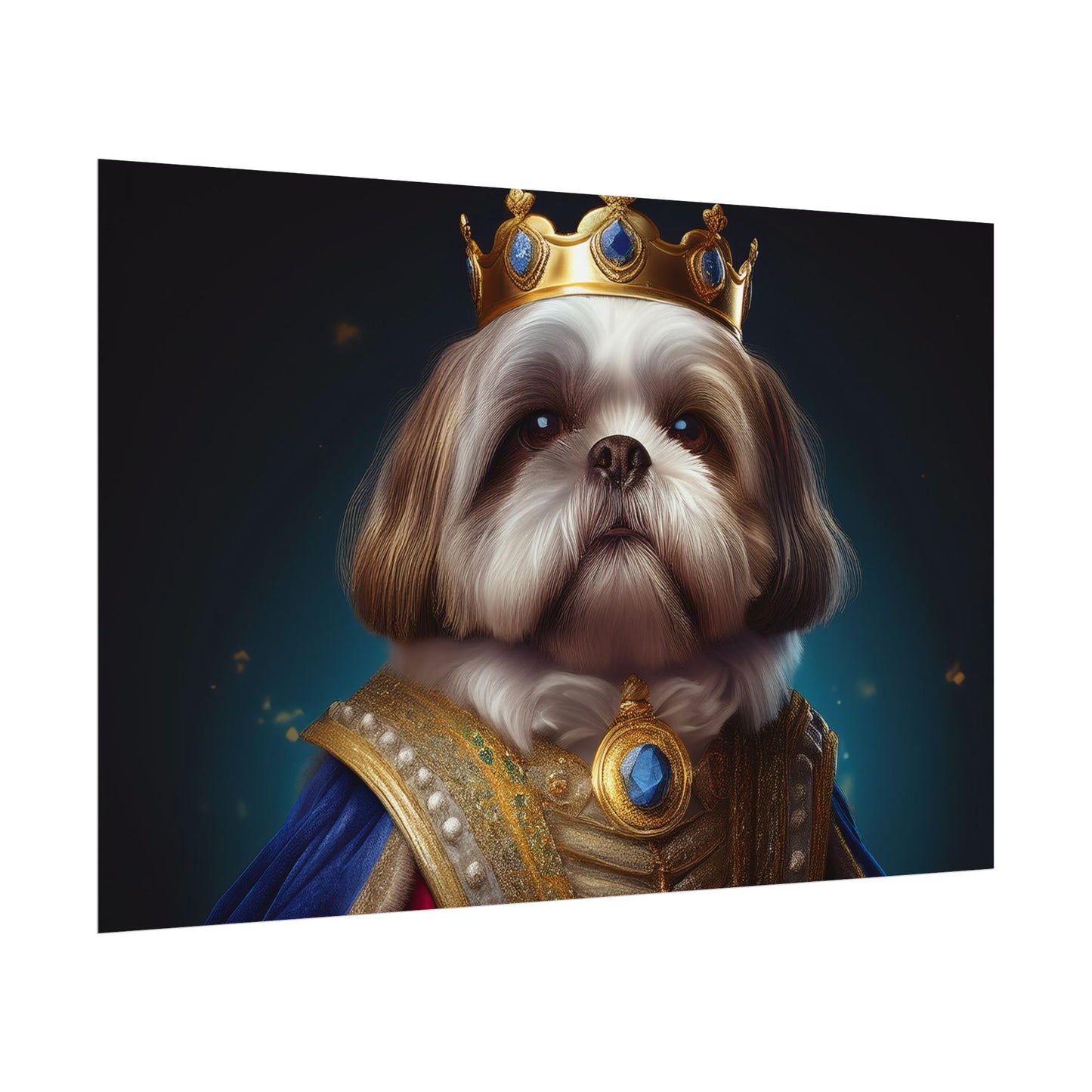 Shih Tzu Renaissance Pet Portrait Print | Dog Lover Wall Art | Dog Memorial Gift | Wall Art | Wall Print