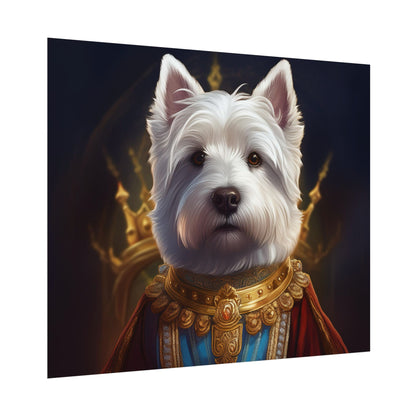 West Highland White Terrier Dog Renaissance Pet Portrait Print, West Highland White Terrier Art Print, Dog Wall Art, Wall Print, Wall Art