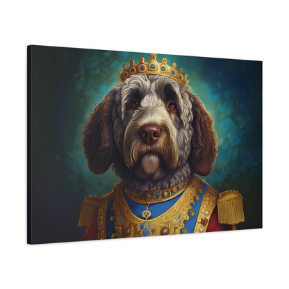Portuguese Water Dog Renaissance Pet Portrait on Canvas | wall art | wall print