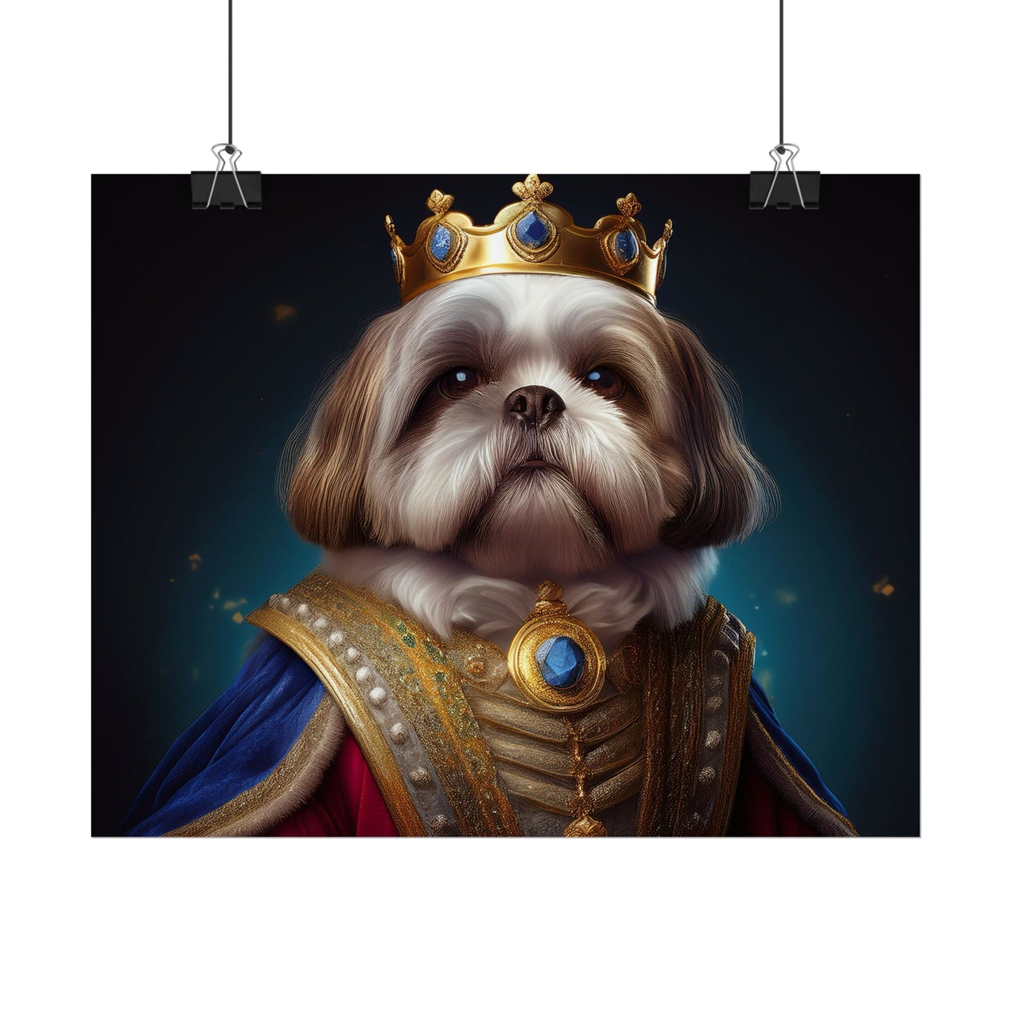 Shih Tzu Renaissance Pet Portrait Print | Dog Lover Wall Art | Dog Memorial Gift | Wall Art | Wall Print