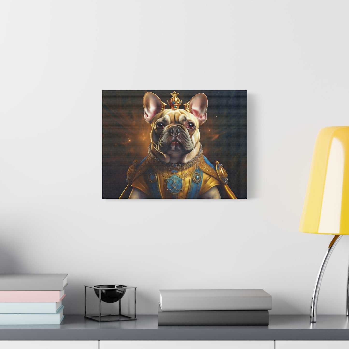 French Bulldog Renaissance Pet Portrait on Canvas | Wall Print | Wall Art | Dog Art