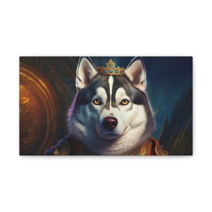 Siberian Husky Renaissance Pet Portrait on Canvas, wall art, wall print, dog portrait, dog art