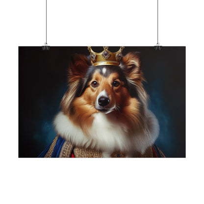 Shetland Sheepdog Renaissance Dog Portrait Art Print, Wall Decor Gift, Animal Lover Home Decor, Dog Wall Art