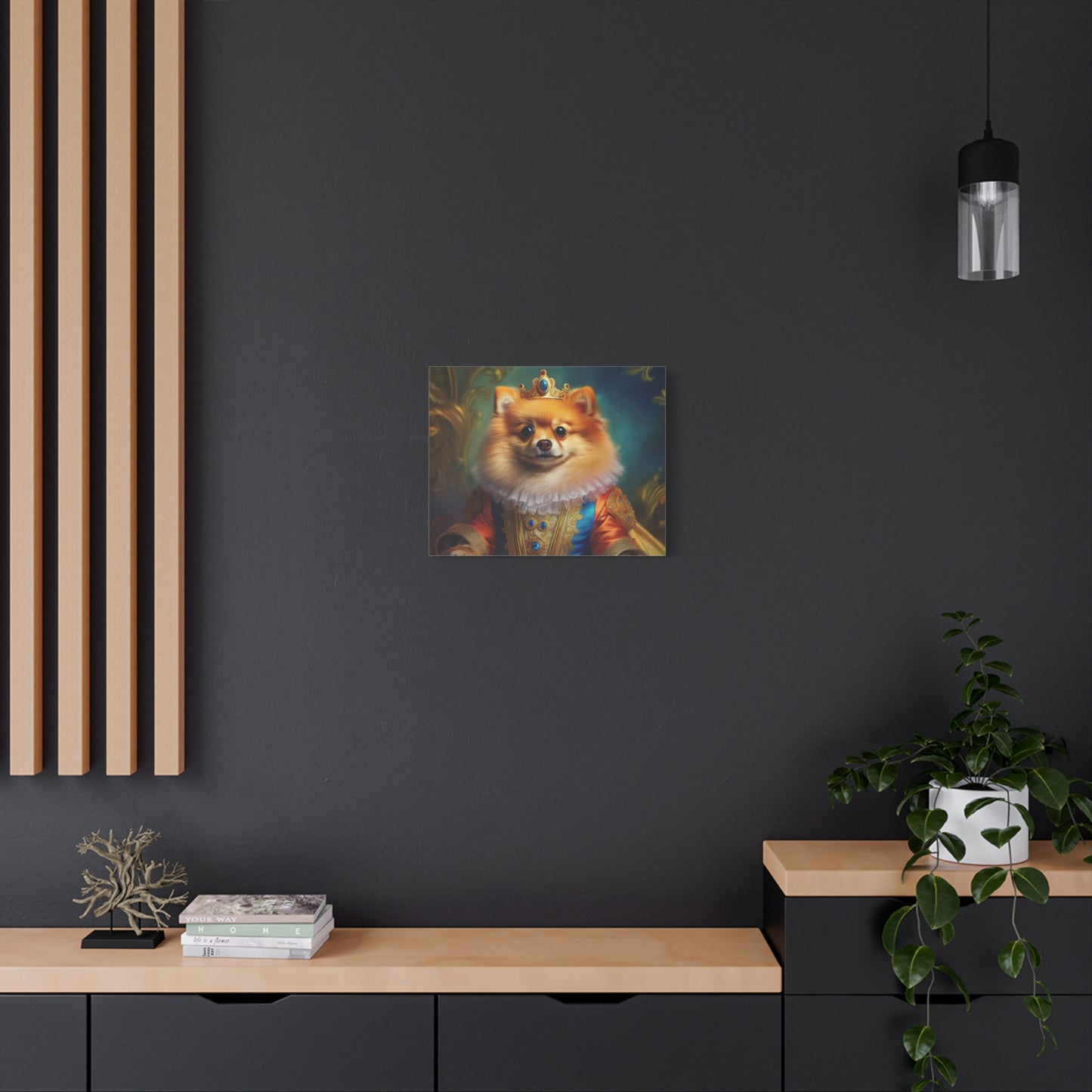 Pomeranian  Renaissance  Pet Portrait - Canvas - dog art, dog portait, wall art, wall print