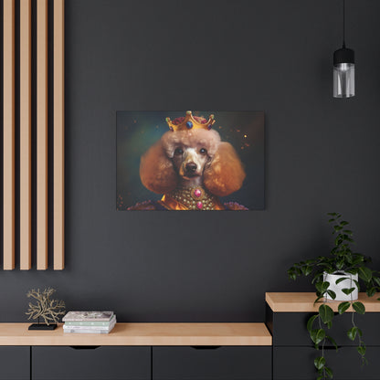 Poodle Pet Dog Renaissance Portrait on Canvas | Wall art | wall print