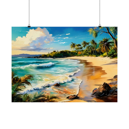 Noosa Main Beach Australia Coastal Print | Style 1 | Wall Art | Wall Print