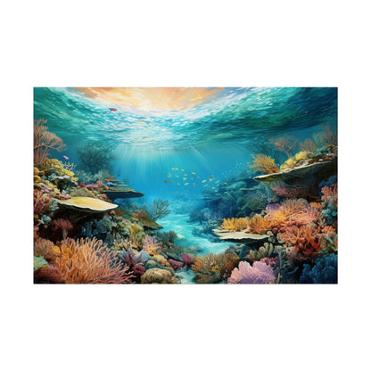 Great Barrier Reef  Australia Coastal Print | Style 2 | Wall Art | Wall Print