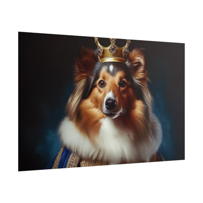 Shetland Sheepdog Renaissance Dog Portrait Art Print, Wall Decor Gift, Animal Lover Home Decor, Dog Wall Art