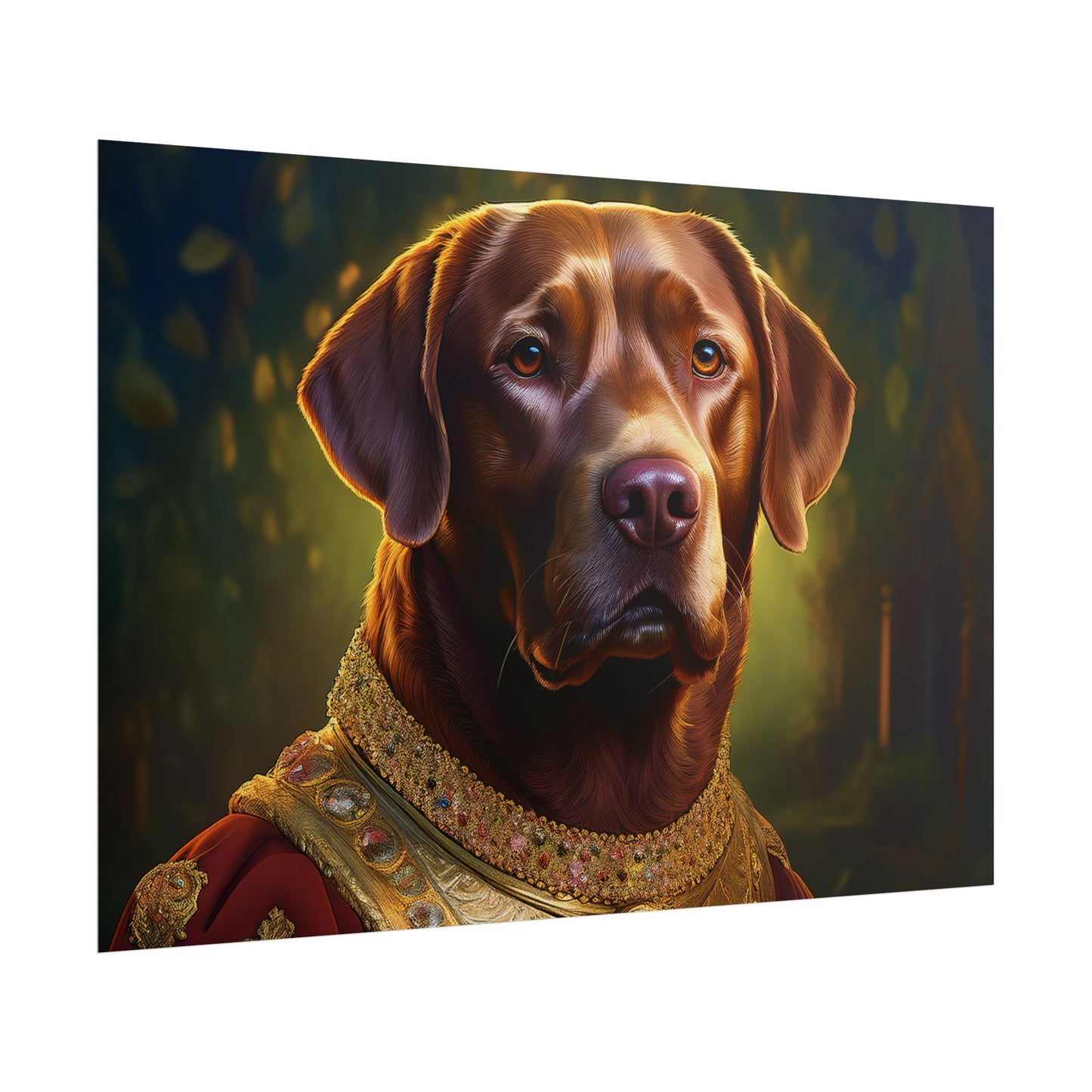 Chesapeake Bay Retriever Dog Renaissance Pet Portrait Print, Animal Lover print, Dog Wall Art, wall print, wall art