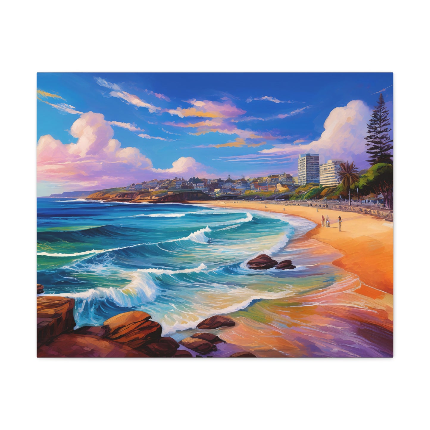 Coogee Beach Australia Coastal Canvas Art | Style 1 | Wall Art | Wall Print