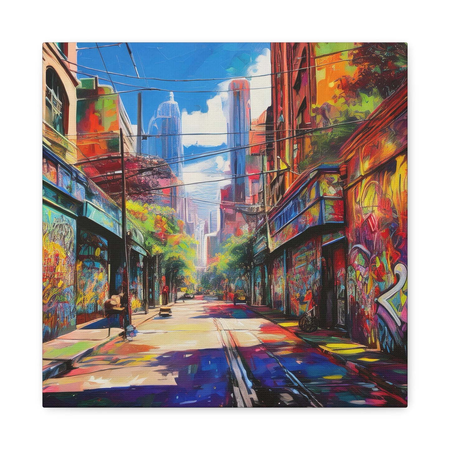 Melbourne Street Graffiti Australia on Canvas | Style 2 | Wall Art | Wall Print
