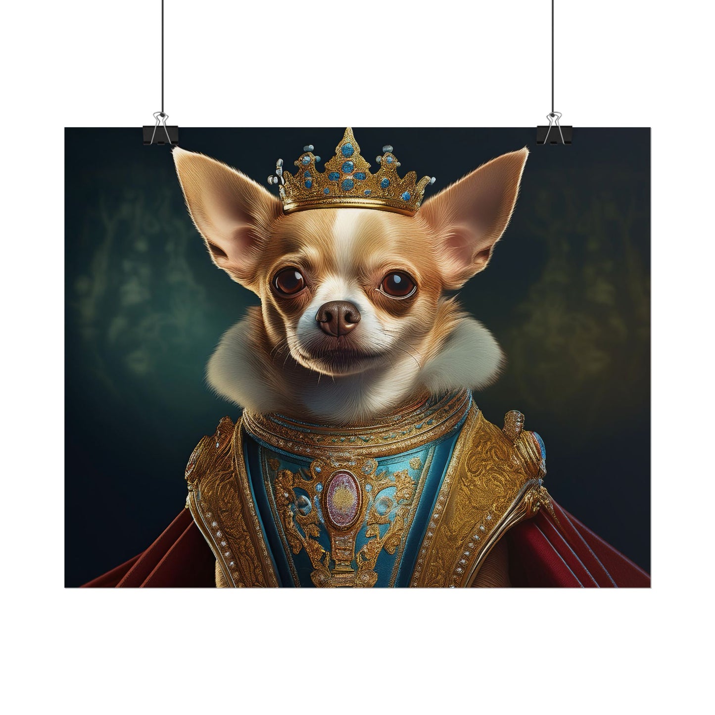 Chihuahua Dog Renaissance Pet Portrait Print | Wall print | Wall art