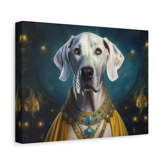 Great Dane Pet Portrait Renaissance - Canvas, wall art, wall print, dog portrait, dog art
