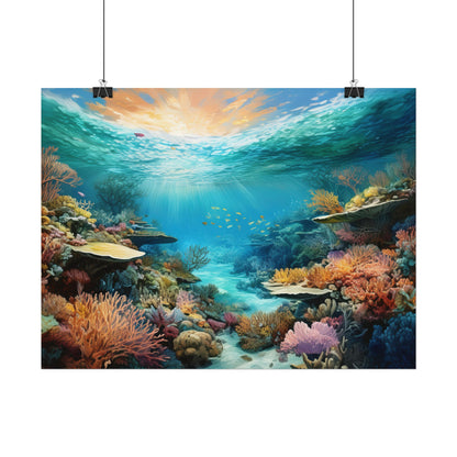 Great Barrier Reef  Australia Coastal Print | Style 2 | Wall Art | Wall Print