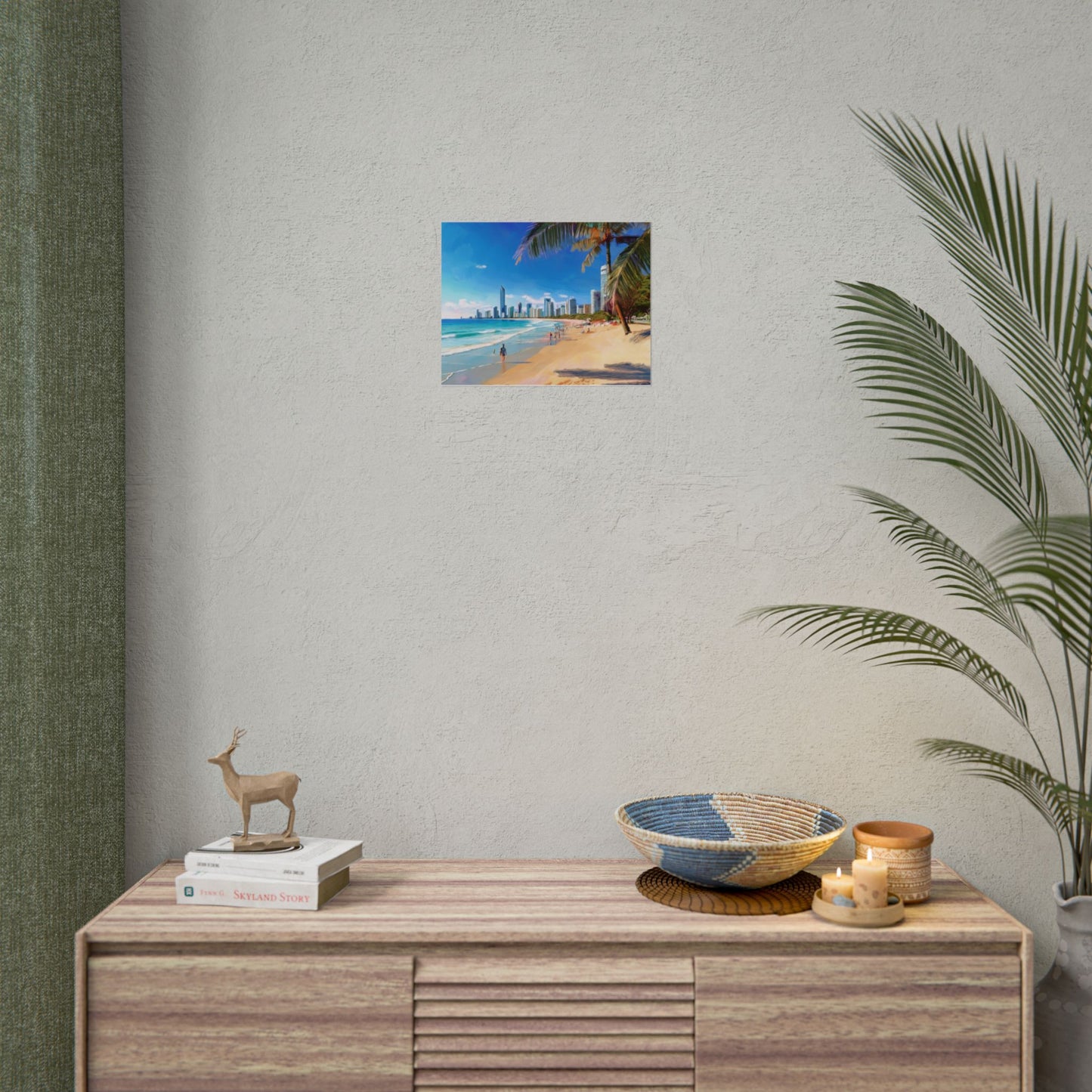 Surfers Paradise Beach Australia Coastal Print | Style 1 | Wall Art | Wall Print