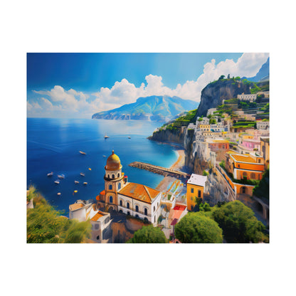 Amalfi Coast Italy Coastal Print | Style 3 | Wall Art | Wall Print