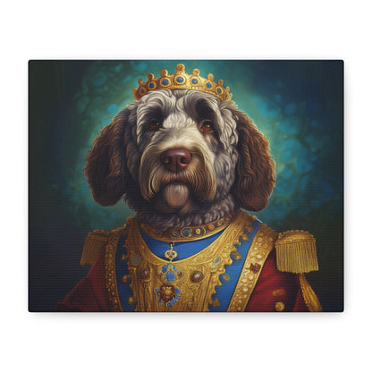 Portuguese Water Dog Renaissance Pet Portrait on Canvas | wall art | wall print
