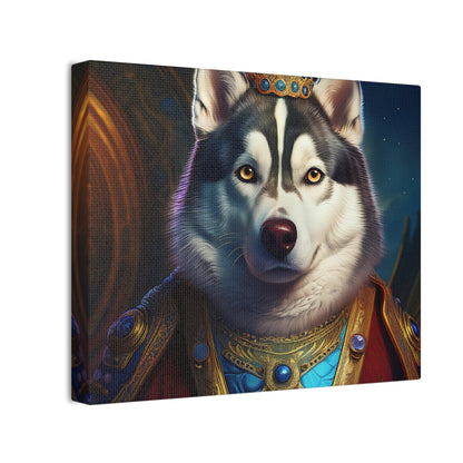 Siberian Husky Renaissance Pet Portrait on Canvas, wall art, wall print, dog portrait, dog art