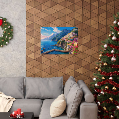 Amalfi Coast Italy Coastal Print | Style 4 | Wall Art | Wall Print