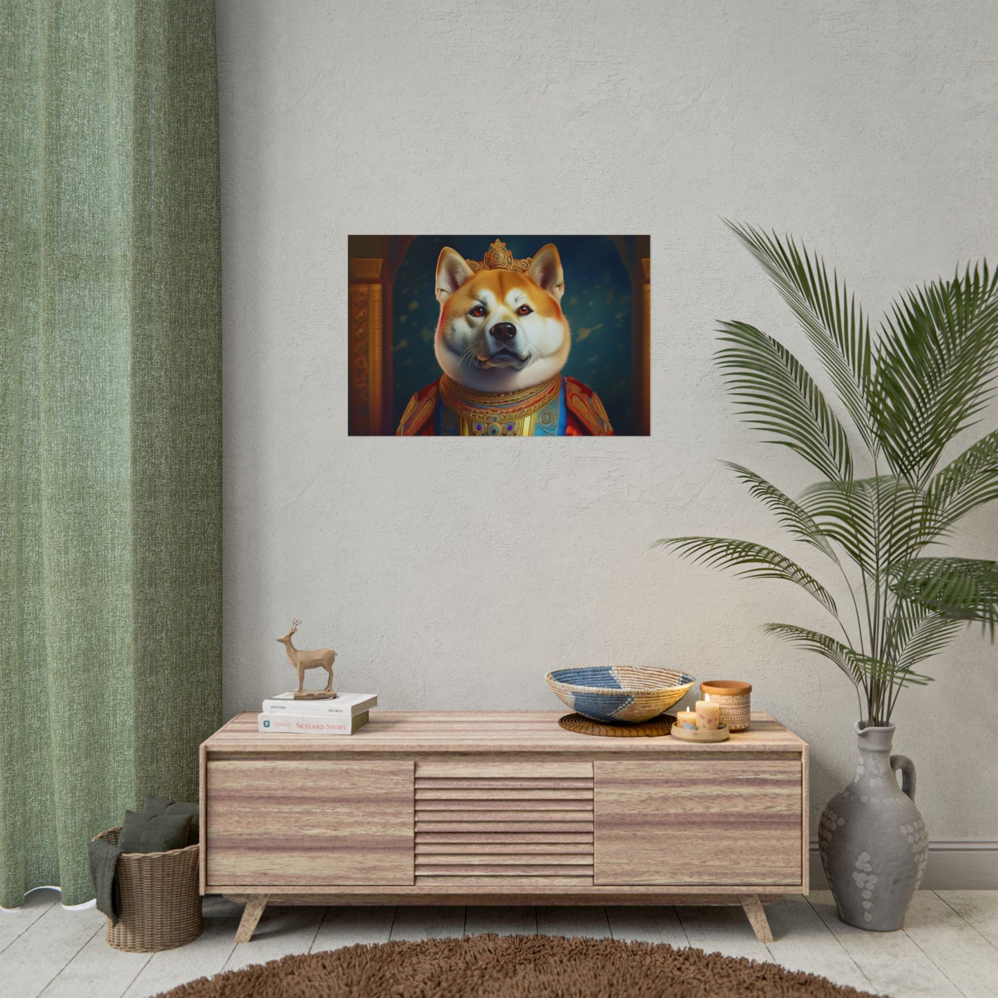 Shiba Dog Renaissance Portrait Print,  Art Print, Wall Decor Gift, Animal Lover Home Decor, wall prints, wall art