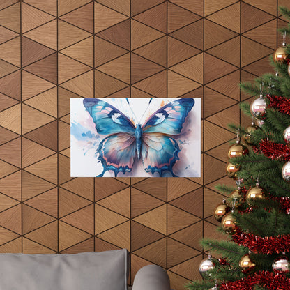 Teal, Blue & Pink Butterfly Alcohol Ink Wall Art |  Butterfly wall art | Wall Art | Wall Print