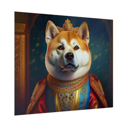 Shiba Dog Renaissance Portrait Print,  Art Print, Wall Decor Gift, Animal Lover Home Decor, wall prints, wall art