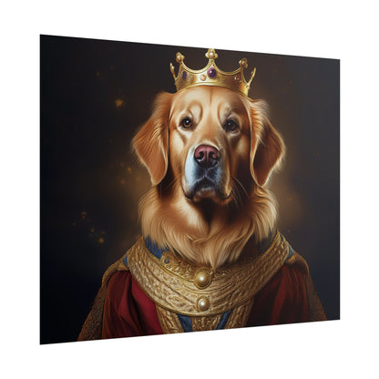 Golden Retriever Renaissance Dog Portrait  Art Print, Wall Decor Gift, Animal Lover Home Decor, Dog Wall Art
