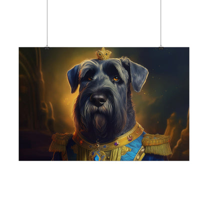 Giant Schnauzer Pet Renaissance Portrait Print, Dog Lover Wall Print | Wall Art | Wall Print