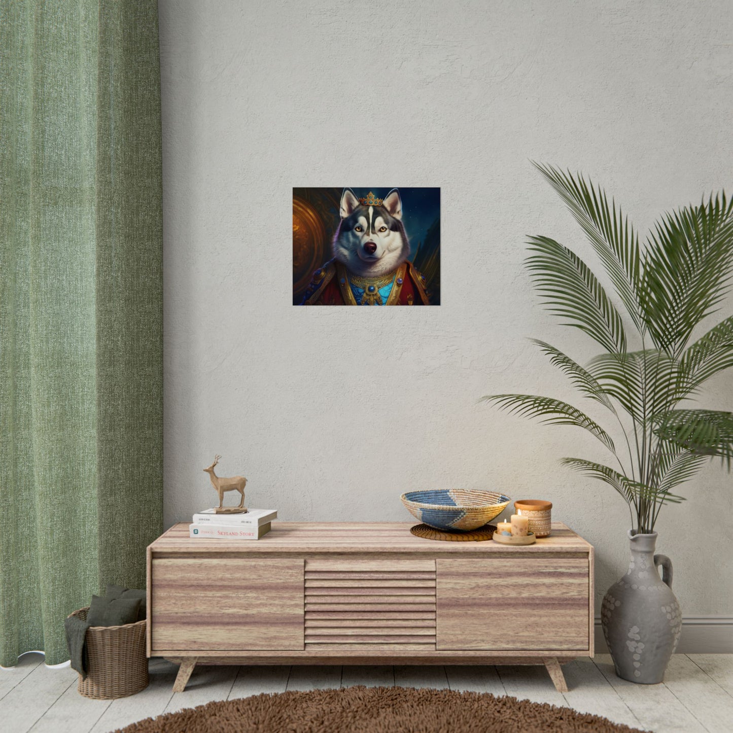 Siberian Husky Renaissance Pet Portrait Print, Siberian Husky Art Print, Wall Decor, Art Gift, dog wall art, wall art, wall print