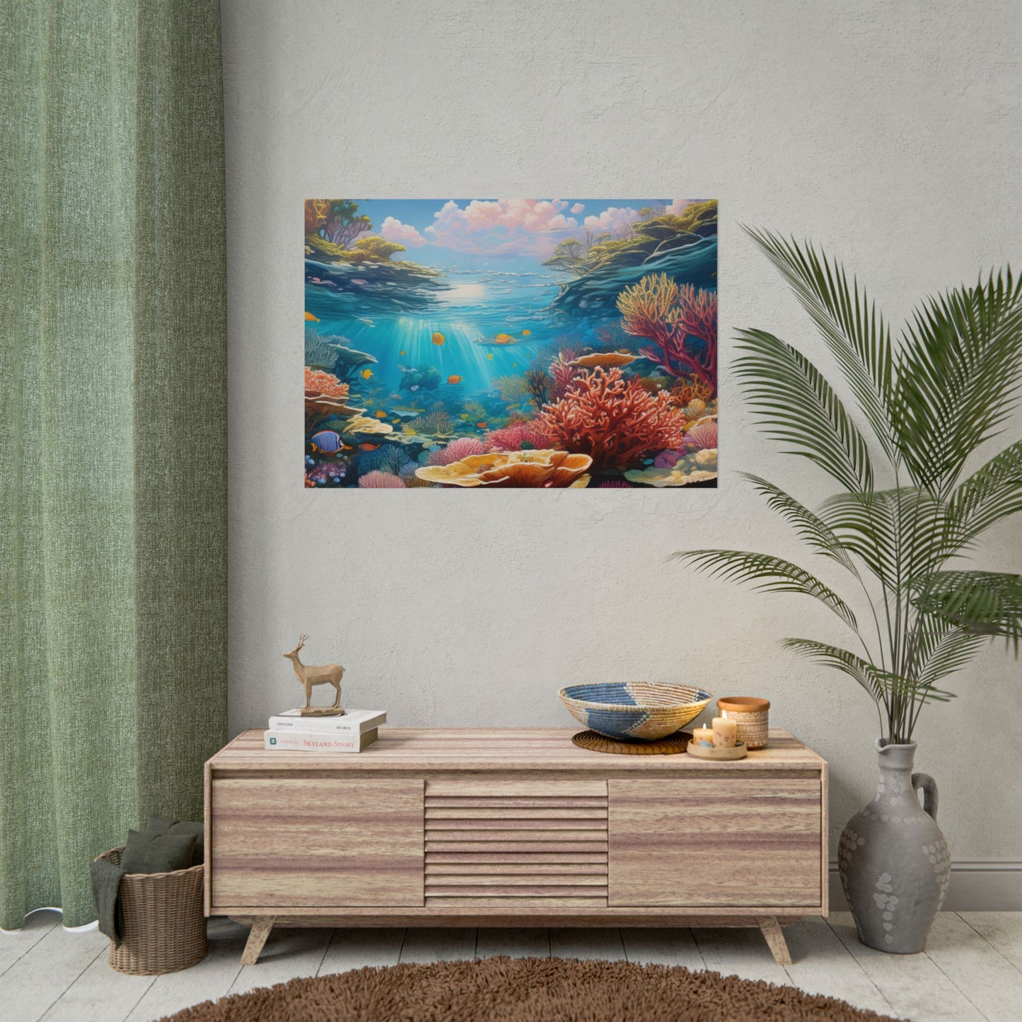 Great Barrier Reef  Australia Coastal Print | Style 3 | Wall Art | Wall Print