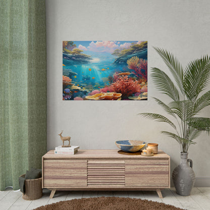 Great Barrier Reef  Australia Coastal Print | Style 3 | Wall Art | Wall Print