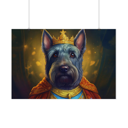 Scottish Terrier Renaissance Pet Portrait Print, Dog Lover Wall Art, Animal Artwork, wall prints, wall art, Dog Memorial Gift