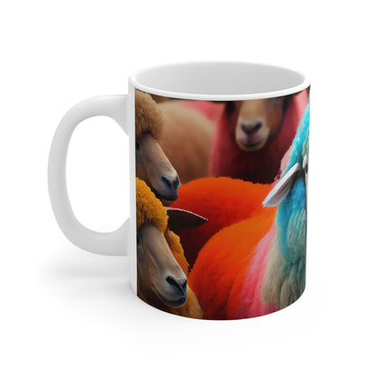 Rainbow Sheep Mug 11oz