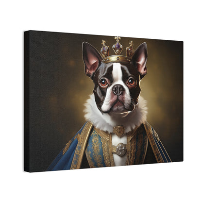 Boston Terrier Renaissance Pet Portrait on Canvas, wall print, wall art, dog portrait, dog art