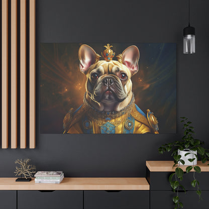French Bulldog Renaissance Pet Portrait on Canvas | Wall Print | Wall Art | Dog Art