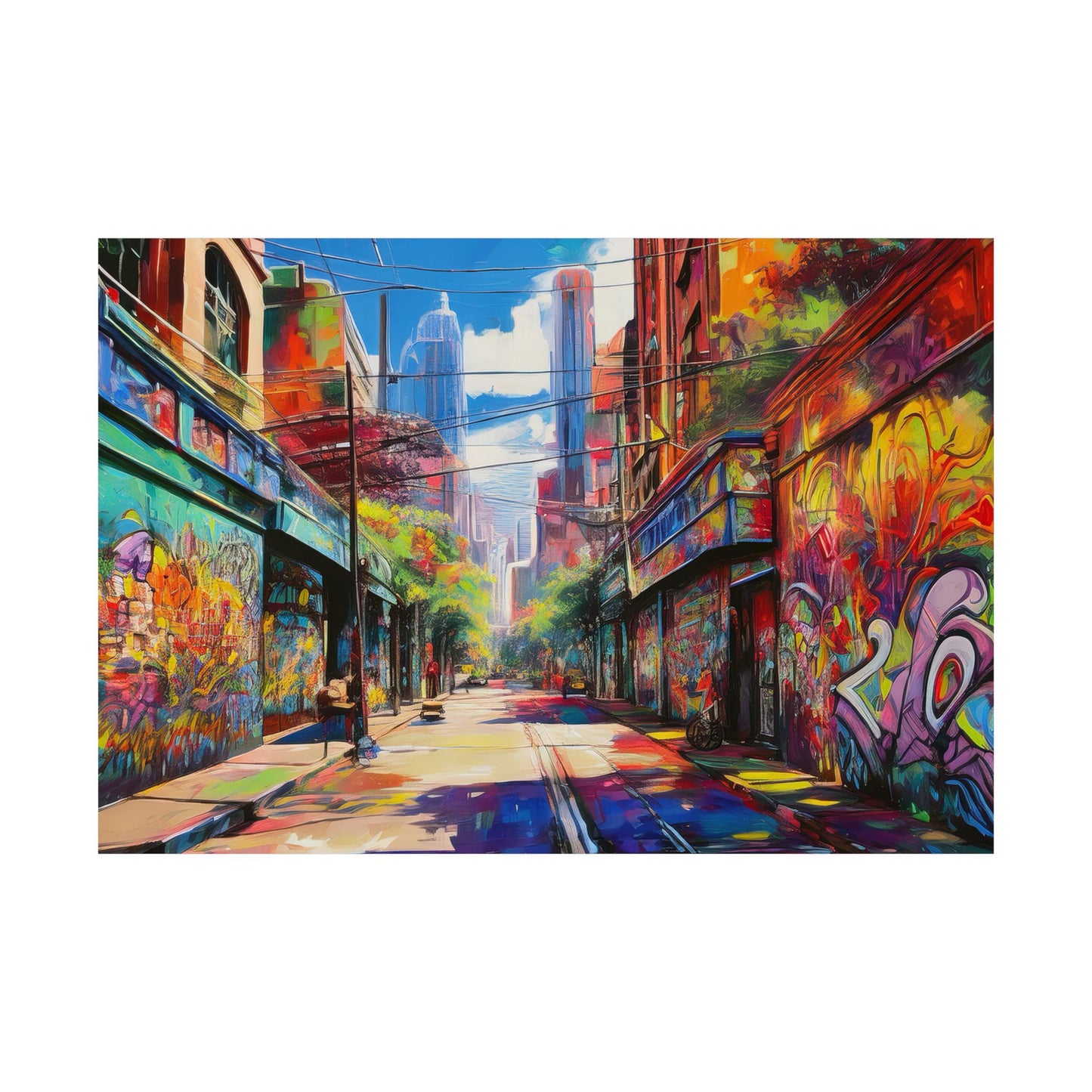 Melbourne Street Graffiti Australia Print | Style 2 | Wall Art | Wall Print