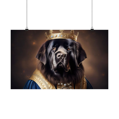 Newfoundland Renaissance Pet Portrait Print,  Art Print, Wall Decor Gift, Animal Lover Home Decor, Dog Wall Art, wall art, wall print