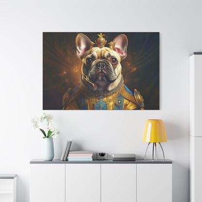 French Bulldog Renaissance Pet Portrait on Canvas | Wall Print | Wall Art | Dog Art