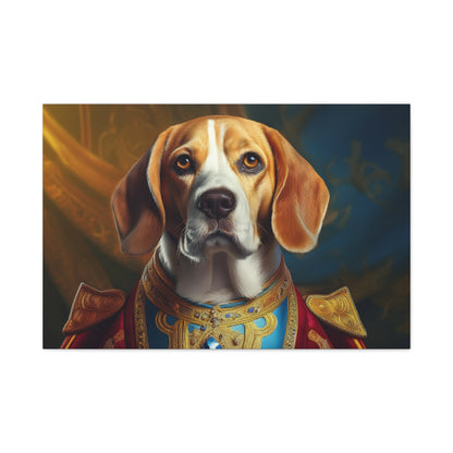 Beagle Renaissance Pet Dog Portrait  - Canvas, wall art, wall print, dog portrait, dog art