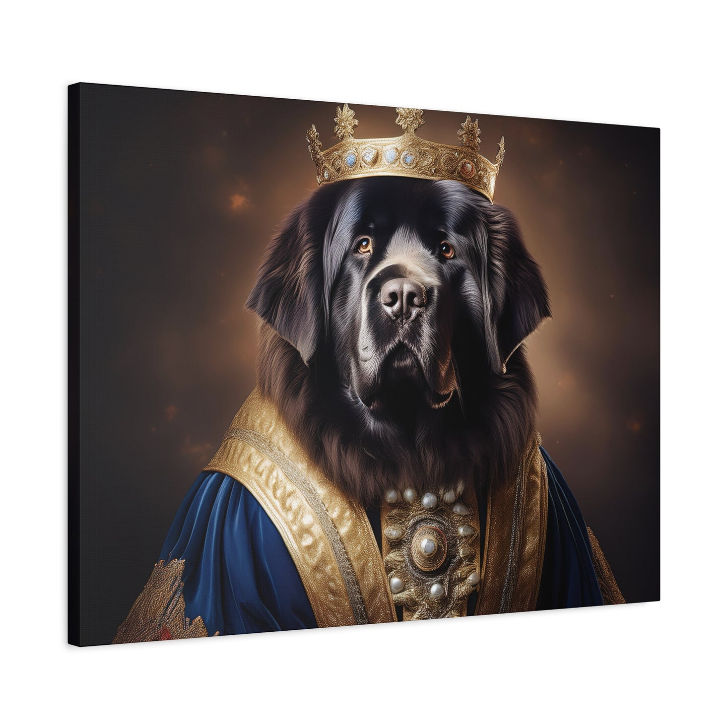 Newfoundland Renaissance Pet Portrait on Canvas | wall art | wall print