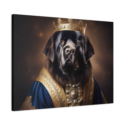 Newfoundland Renaissance Pet Portrait on Canvas | wall art | wall print