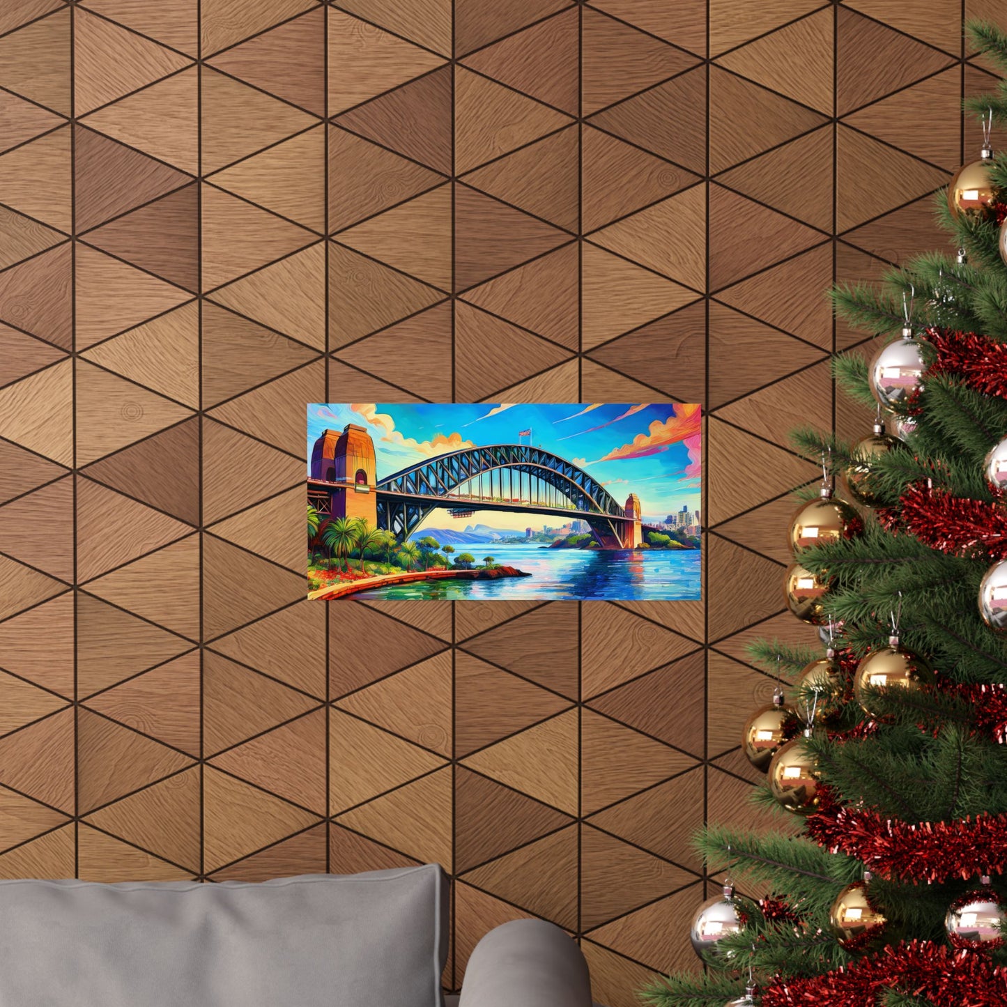 Sydney Harbour Bridge  Australia Painting Print | Wall Art | Wall Print