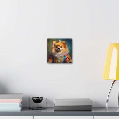 Pomeranian Renaissance Pet Portrait Canvas Print