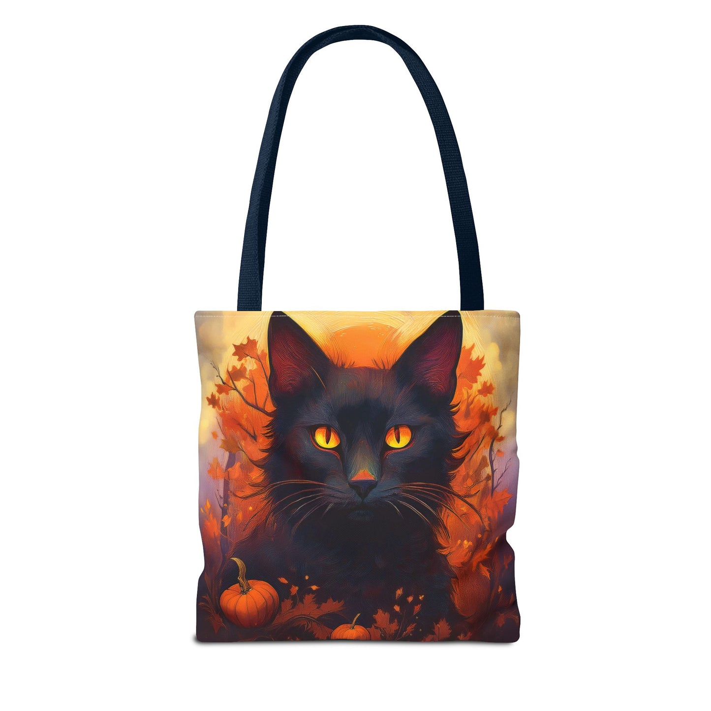 Spooky Black Cat Halloween Tote Bag, Halloween Home Decor Candy Bag, Ultimate Trick or Treat Bag