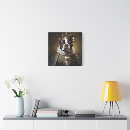 Boston Terrier Renaissance Pet Portrait on Canvas, wall print, wall art, dog portrait, dog art