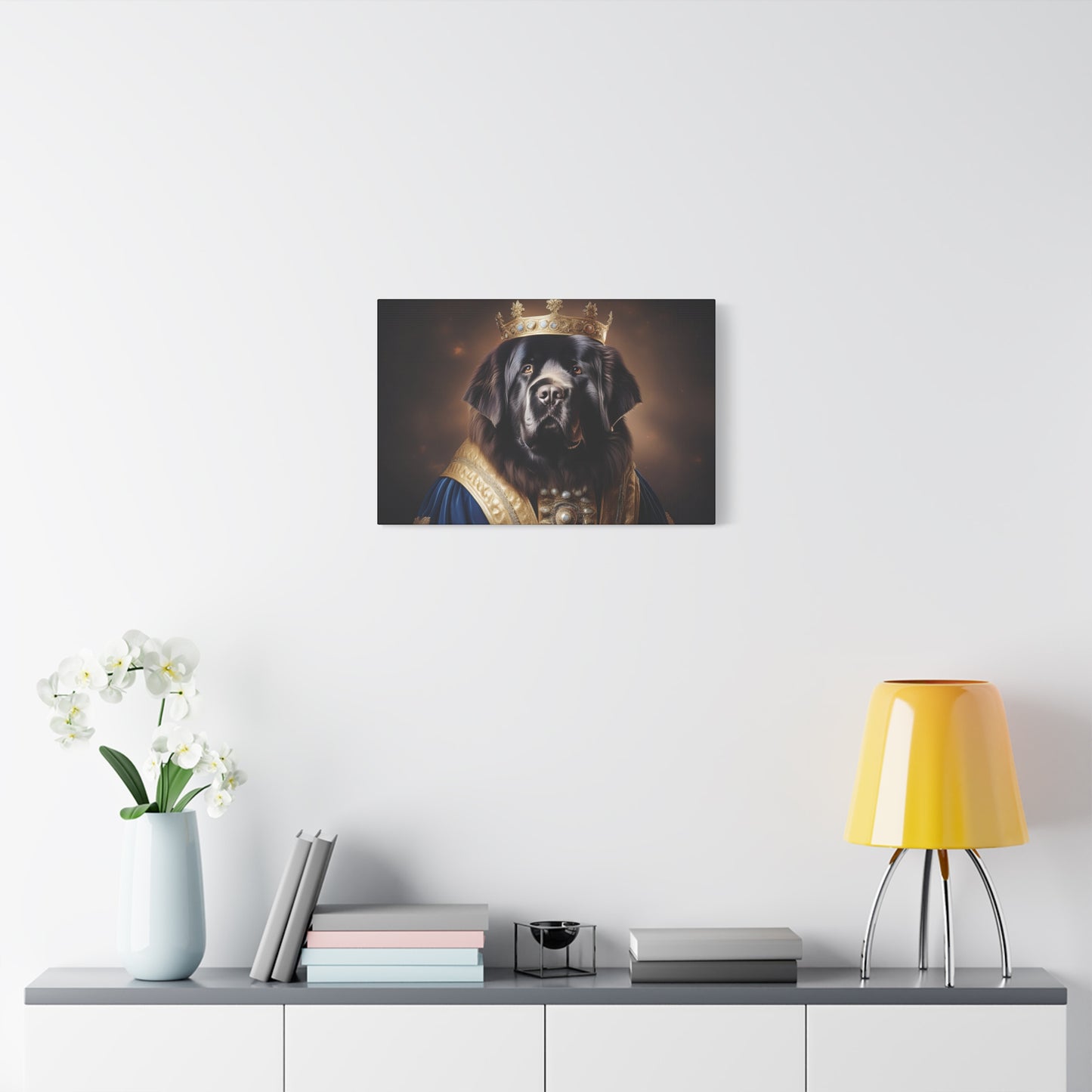 Newfoundland Renaissance Pet Portrait on Canvas | wall art | wall print