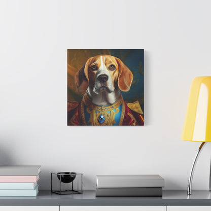 Beagle Renaissance Pet Dog Portrait  - Canvas, wall art, wall print, dog portrait, dog art