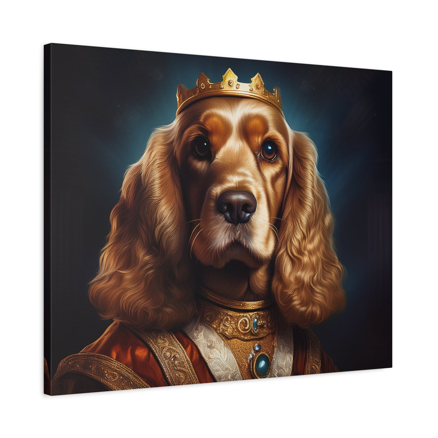 Cocker Spaniel Renaissance Pet Portrait on Canvas | Wall art | wall print