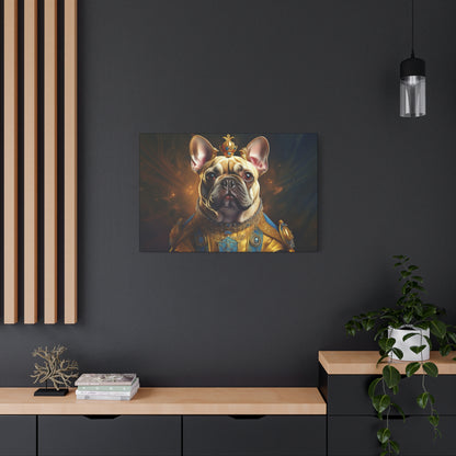 French Bulldog Renaissance Pet Portrait on Canvas | Wall Print | Wall Art | Dog Art