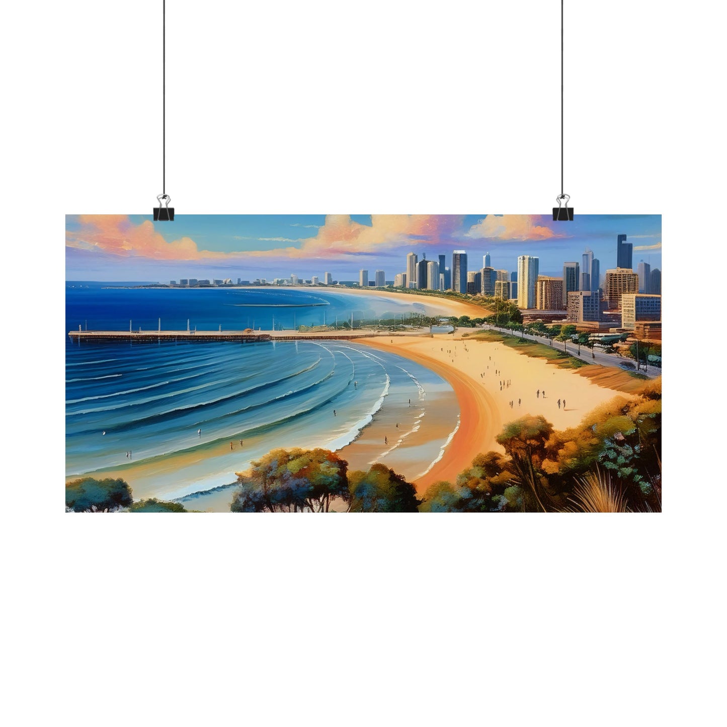 St Kilda Beach Australia Coastal Print | Style 1 | Wall Art | Wall Print